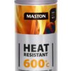 VÝPREDAJ HEAT RESISTANT - teplotne odolný sprej 400 ml strieborný do 600°c MASTON www.24k.sk