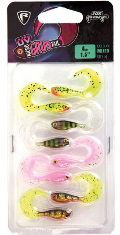 8x twister FOX Micro Grub Tail Mixed Colour FOX www.24k.sk