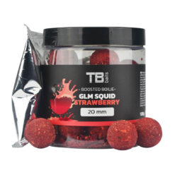 Dipované boilie TB Baits Boosted GLM Squid Strawberry