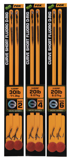 Nadväzec FOX Edges Curve Short Fluoro D-Rig Illusion veľ. 6