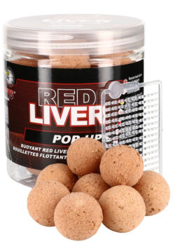 Starbaits Plovoucí boilies Red Liver 80g 20mm STARBAITS www.24k.sk