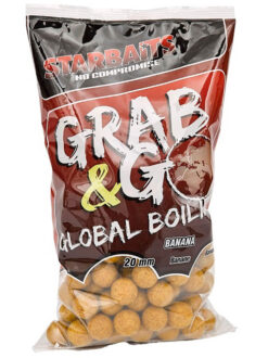 Starbaits boilies Grab & Go Global 1kg 20mm banán cream STARBAITS www.24k.sk