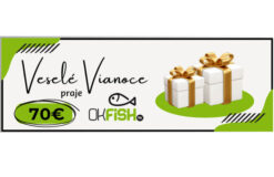 Vianočná darčeková poukážka 70 € Slovenský Rybár www.24k.sk