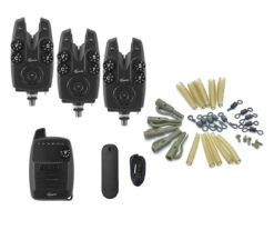 = sada 3 signalizátorov CARPON F6X s príposluchom + Safety Clips Set CARPON www.24k.sk